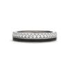 Bague - Luxenter - Dersa - Argent 925 - Laque noire - Plaqué rhodium