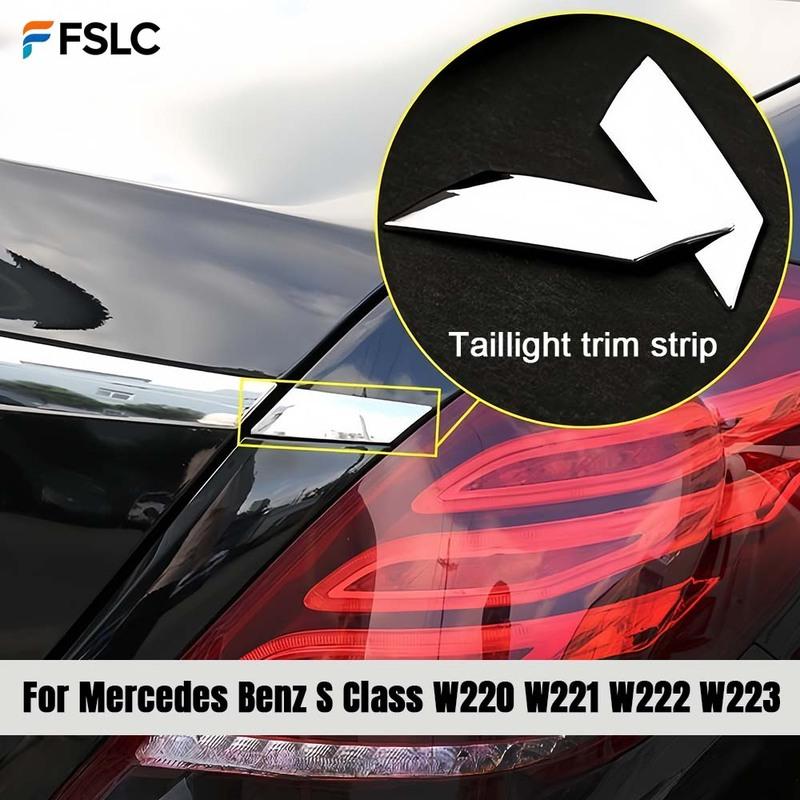 Автомобильные аксессуары для Mercedes Benz S-Class W220 W221 W222 W223 Автомобильные задние полосы Декоративная наклейка с блестками Декоративная крышка багажника