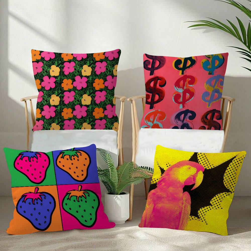 AAndy WWarhol Art Cushion Cover Car Throw Pillow Case For Sofa Car Christmas Gift