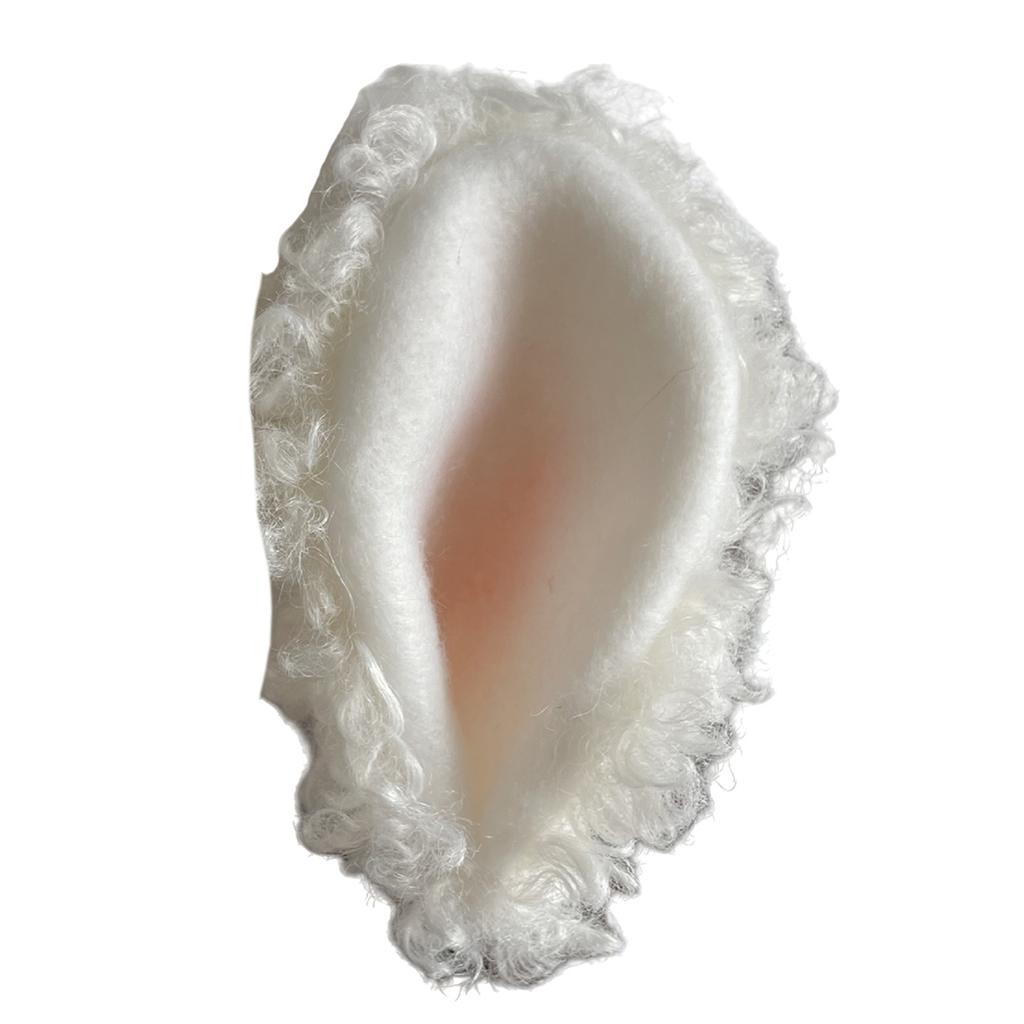 Cute Sheep Ear Accessories for Women Soft Plush Lamb Ears Headband Decorations for Makeup and Cosplay