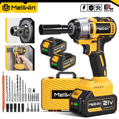 Бесщеточный электрический гайковерт 520 Н·м 3-в-1 Аккумуляторный ударный гайковерт Электрическая отвертка Дрель Для аккумулятора Makita 18 В Штифтовый