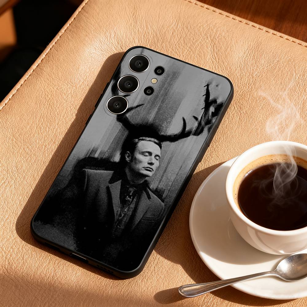 Чехол для телефона M-Mads M-Mikkelsen H-Hannibal для Samsung S26, S25, S24, S21, S22, S23, S30, Ultra, S20, FE, Lite, 10, 9, Черный чехол