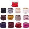 Snood Neck Warmer Neck Scarves Winter Women Men Thick Fleece Inside Wool Collar Ring Scarf Elastic Knit Scarves Snood