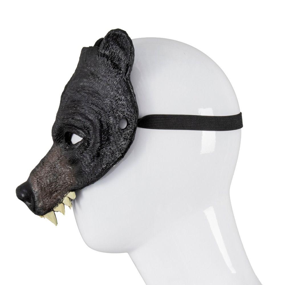 Новинка Маска на Хэллоуин Реалистичная маска головы животного Аксессуары для костюма Маска медведя Фестиваль