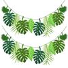 Cartoon Pineapple Turtle Leaves Banners Handmade Hawaii Party Banner Creative Leaf Flag  Birthday