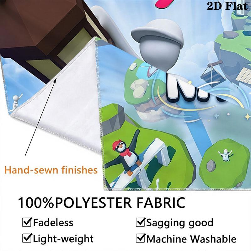 Custom Human Fall Flat Wall Hanging Printed Fabric Blanket Decorative Tapestries for Bedroom Living Room Home Decor