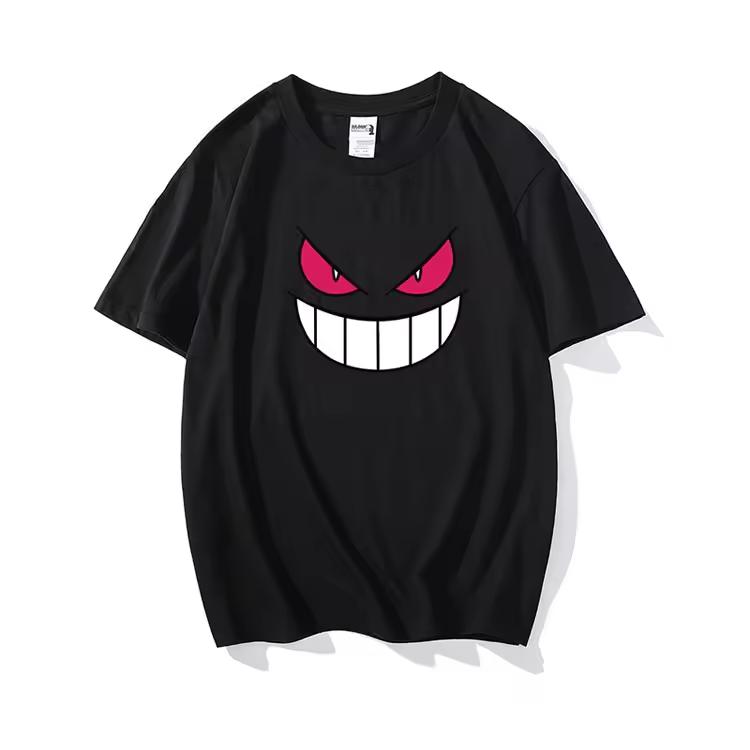 Pokémon Anime Gengar Printed T shirt Men's and Women's T shirt Men's Tops Harajuku Y2K T shirt 2026 Summer New Tee Streetwear