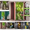 Forest Charm Trail Scenery DIY Door Wall Stickers Home Decor Living Room Porch Art Mural Self-adhesive Waterproof PVC Wallpaper