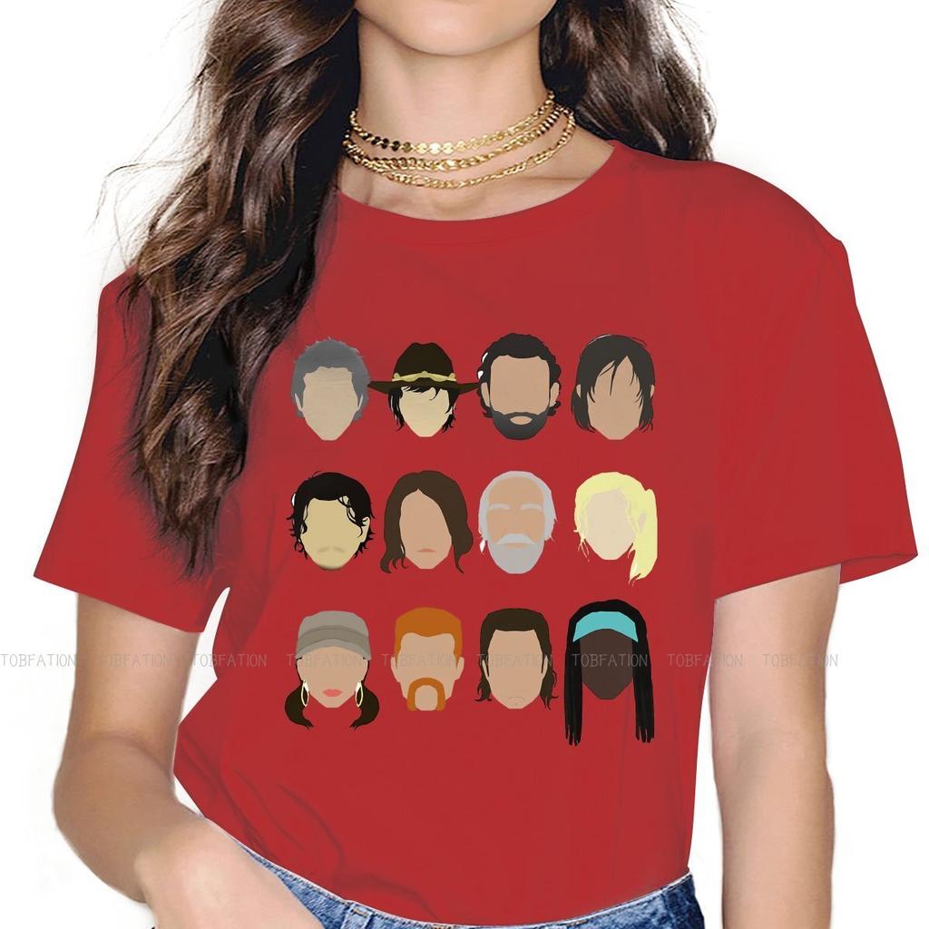 Characters 4xl Tshirt The Walking Dead Rick Glenn Daryl Horror Style Streetwear Comfortable T Shirt Unisex Tee Unique