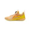 Li Ning Kids Basketball PU Comfortable Fashionable Simple Versatile Breathable Low Top Kids Basketball Shoes Kids Sneaker Floating-Orange YKBV024-7