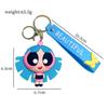 Брелок для ключей Powerpuff, сумка, подвеска, ПВХ, подарок, мультяшные девушки, милые аксессуары для кукол