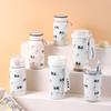 Cute Large-Capacity Thermos Cup for Girls, High Aesthetic Portable Tea Infuser Cup, Stainless Steel for Students