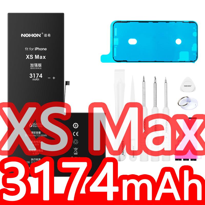 Замена аккумулятора NOHON, литий-полимерный аккумулятор оригинальной емкости для Apple iPhone XSMAX XS XR X 8 8Plus 7 7Plus 6 6S 6SPlus