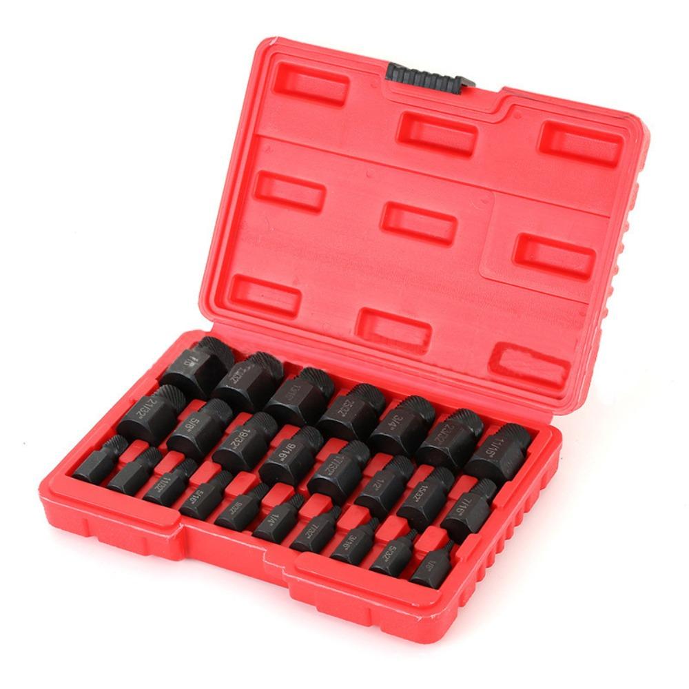 25Pcs Double Head Screw Extractor Set Easy Out Screw Remover Set  Removing Stripped