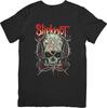 Музыкальная футболка Slipknot Унисекс для мужчин и женщин Качественная хлопковая футболка Черная