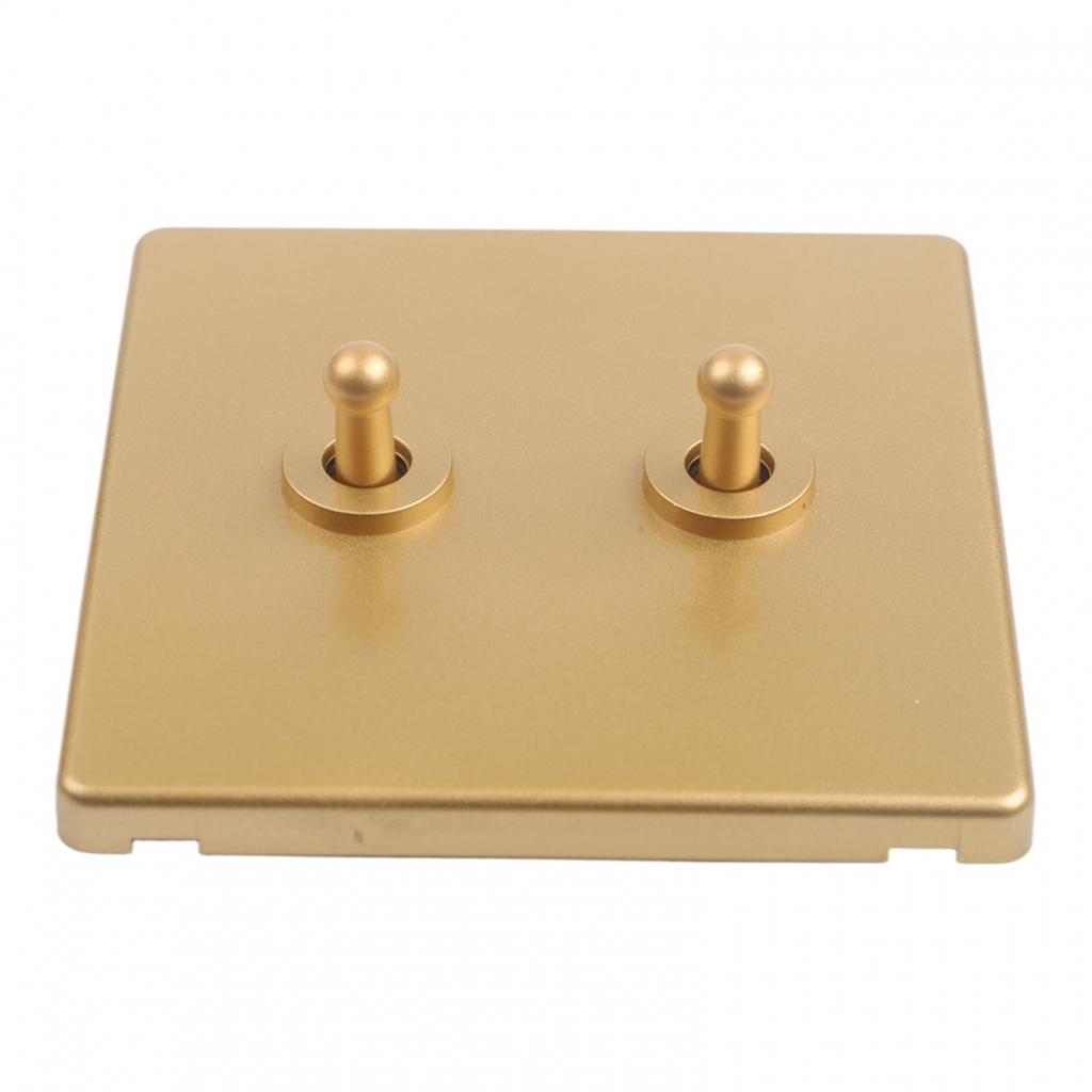 Retro Design Vintage Brass Switch Retro Light Switch Self-Locking Mechanism