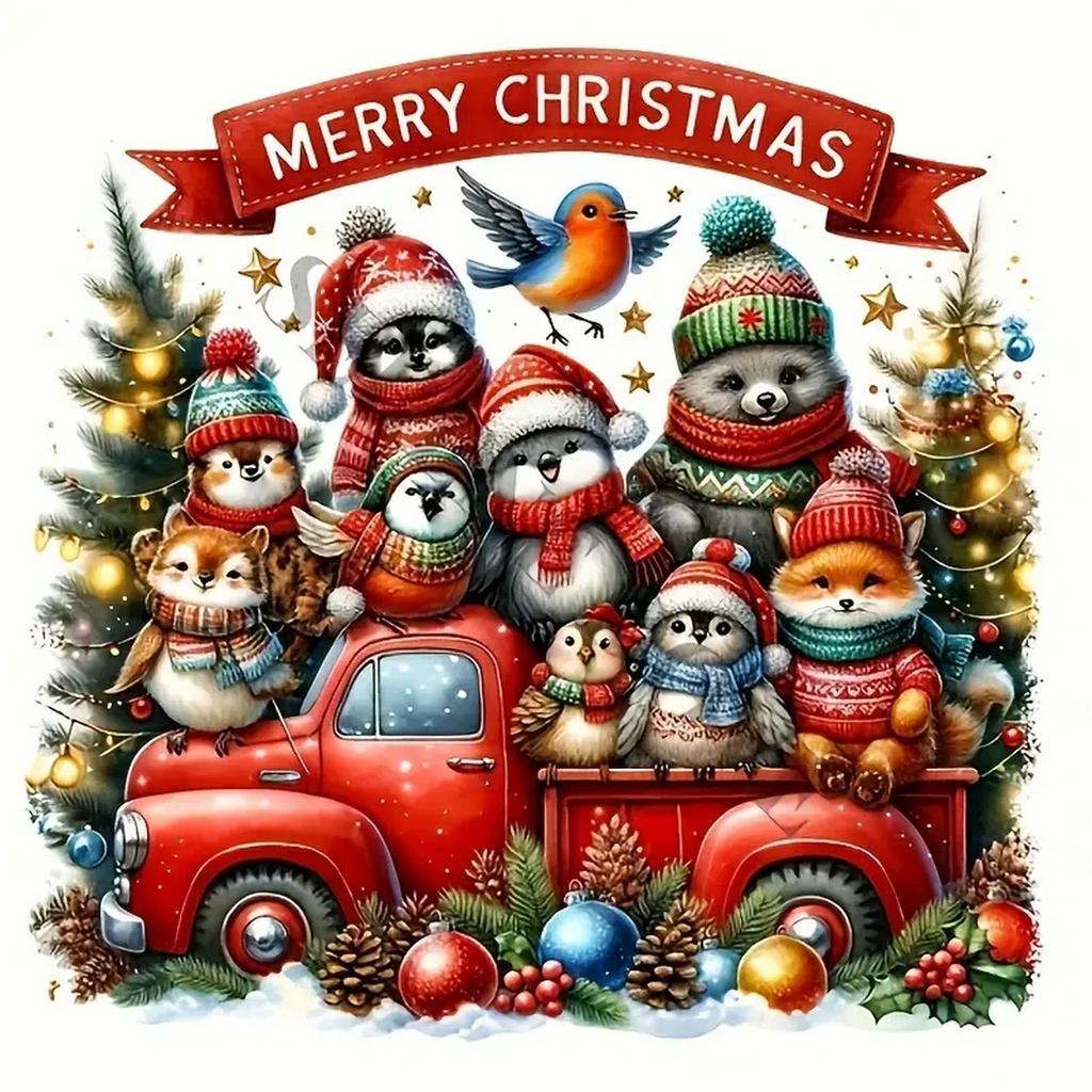 DIY Полная круглая алмазная картина вышивка крестом Счастливого Рождества Санта-Клаус Снеговик Домашнее украшение Искусство Алмазная живопись 5d Алмазная художественная живопись