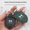 Carbon Fiber Leather Car Keychain for Xiaopeng P7, G9, G3i, P5, G7 - Pendant Buckle for Men and Women