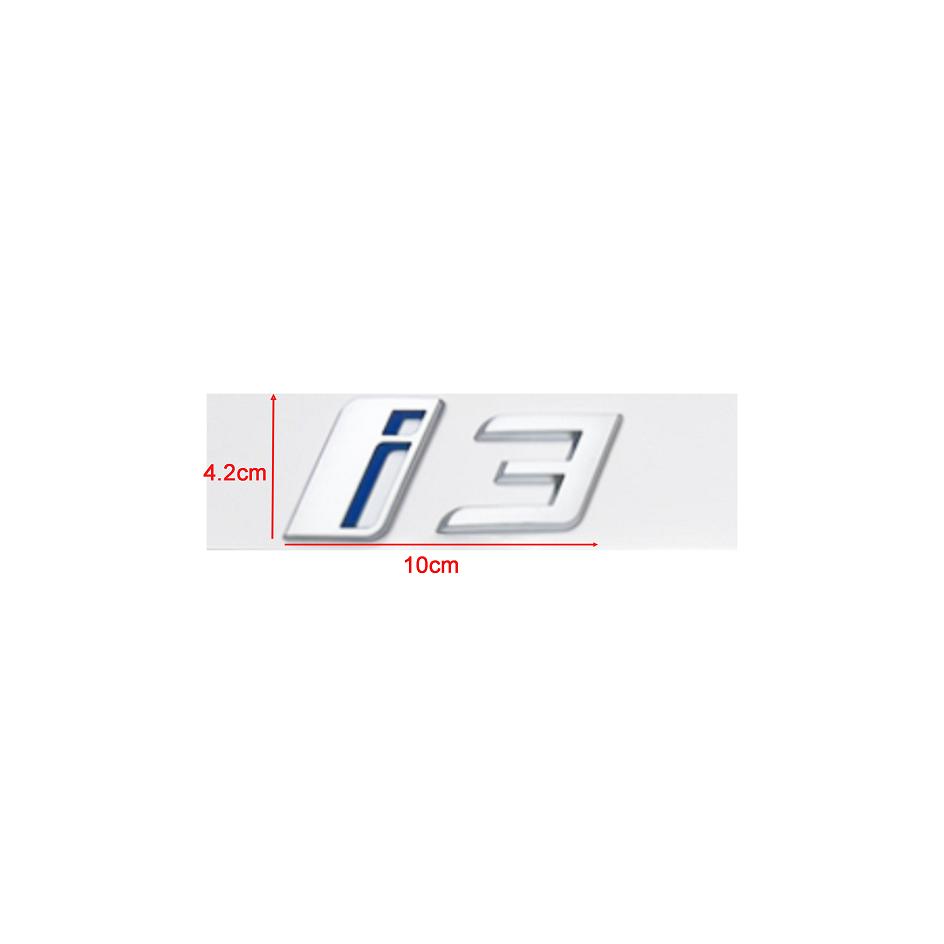 Car Stickers ABS 3D Letters Rear Trunk Emblem Logo for BMW iX i3 i4 i7 iX3 iX4 iX7 Matte Silver Accessories SU1