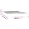 347780 vidaXL Pocket Spring Mattress Blue 140x190 Cm Thickness 20 Cm Fabric
