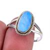 Natural Australian Opal Gemstone 925 Solid Sterling Silver Ring Size 9.5 O8u75