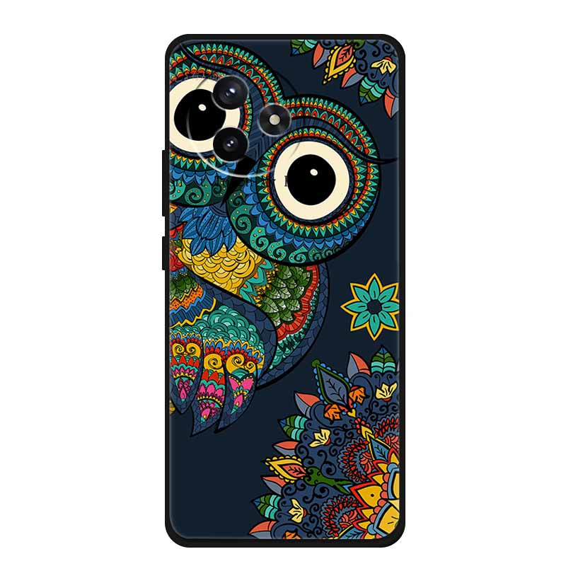 Для Redmi K80 Ultra Милые Животные Совы Чехол для Телефона Мягкий Силикон ТПУ Чехлы для Xiaomi RedmiK80 Ultra Ударопрочный Защитный Funda