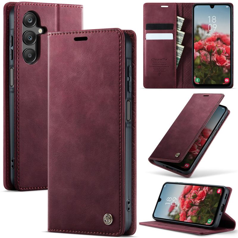 Магнитный кожаный чехол-книжка для телефона Samsung Galaxy S26 S25 FE S24 S23 Plus S22 S21 S20 Ultra A57 A17 A56 A36 A16 A55 A35 A15 A54 A34 A14 Кошелек