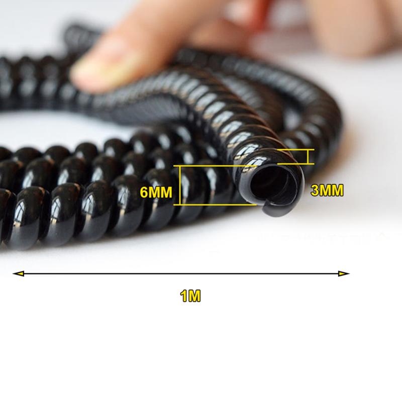 Bicycle Harness Winding Tube Electric Vehicle Brake Wire Organizer Protective Sleeve TPU Sheath Line Cable Spiral Wrap Portable