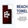 Texas A&M Print Beach Towel, Large Soft Quick Dry Towel for Beach Camping Swimming