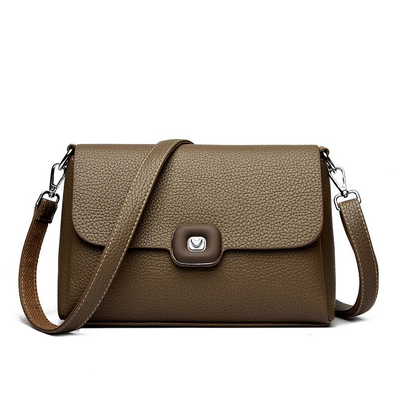 Маленькая квадратная женская сумка, модная сумка через плечо на одно плечо с узором личи