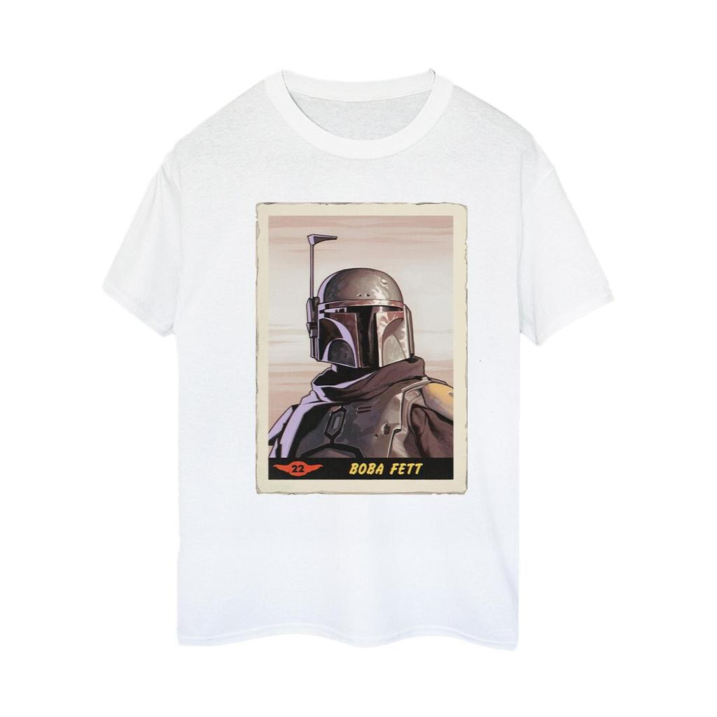 Star Wars Womens/Ladies The Mandalorian Boba Fett Cotton Boyfriend T-Shirt