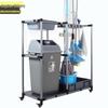 Stainless Steel Movable Cleaning Tool & Mop Storage Cart
