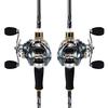 Кастинговые рыболовные комплекты 24 тонны из углеродного волокна, 4 удочки и катушка 11+1BB 7,0:1