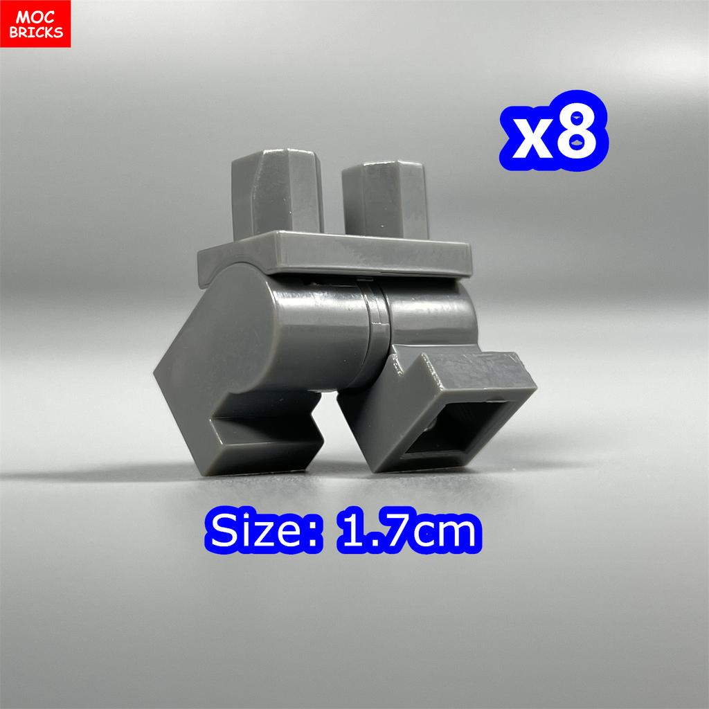8 шт. Кубики MOC 17 мм Брюки Подвижные Короткие Ноги 970 см00 Часть Тела Одежда Модель Фигурка Сборка Строительные Блоки Игрушки Подарки