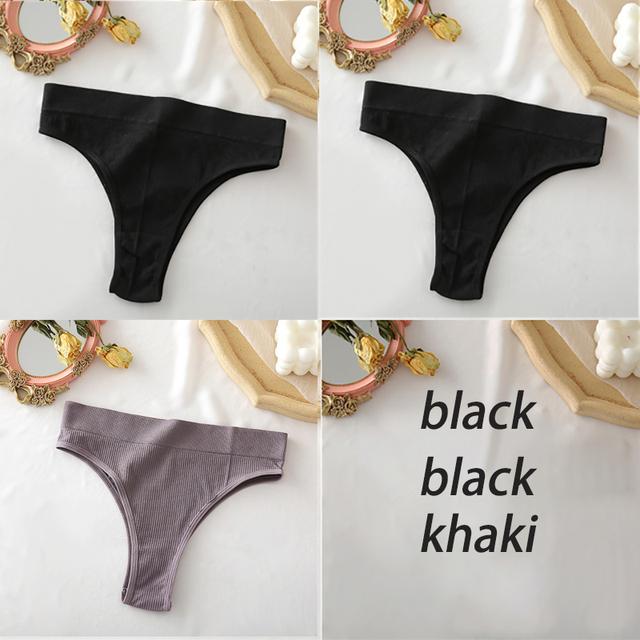 Women's Panties Seamless High Waisted Underwear Women Comfortable Panties Women Sexy Underpants For Women 3PCS/Set