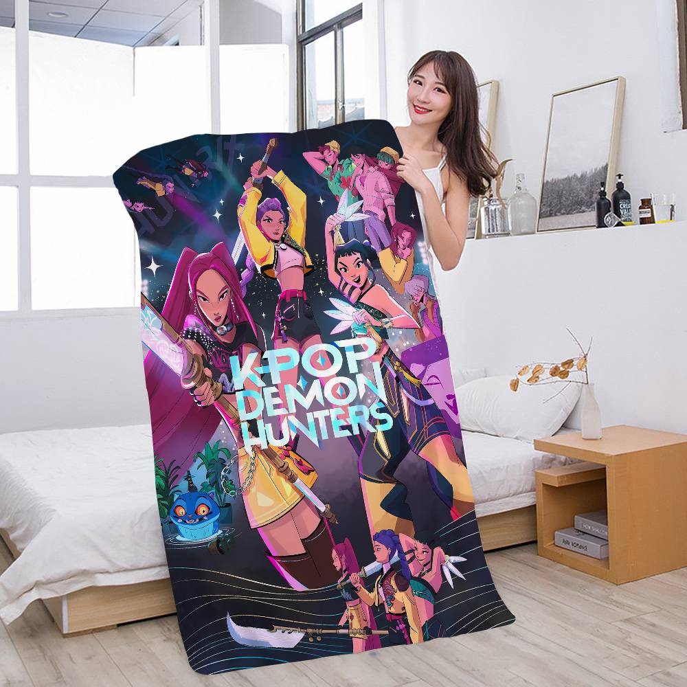 KPOP D-Demon H-Hunters Большие Микрофибровые Пляжные Полотенца Быстросохнущее Полотенце Песчаные Пляжные Полотенца Полотенце для Бассейна для Путешествий Бассейн Йога