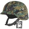 SHENKEL US Military Fritz Type Helmet with Camouflage Cover M88 Pixel Green Met-008pg