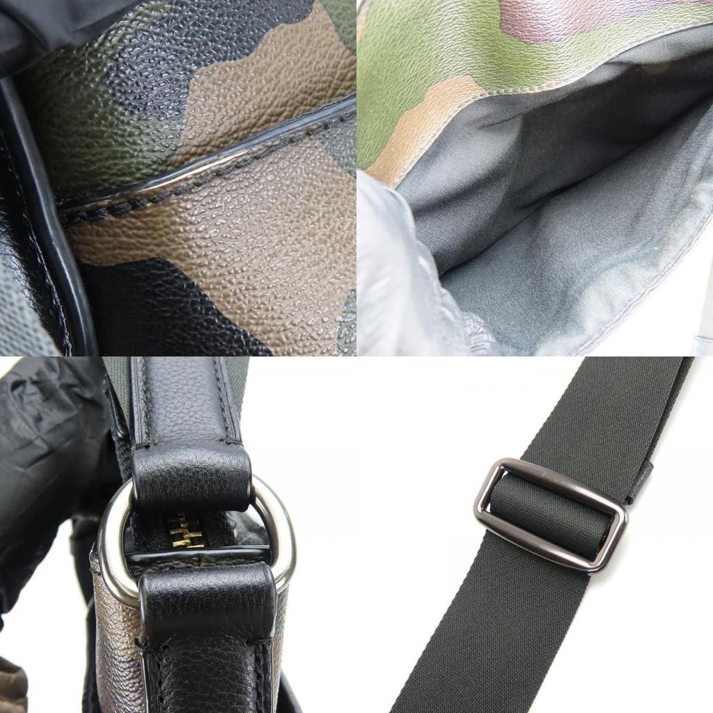 Used COACH Shoulder Bag F59894 leather/PVC Camouflage Camouflage