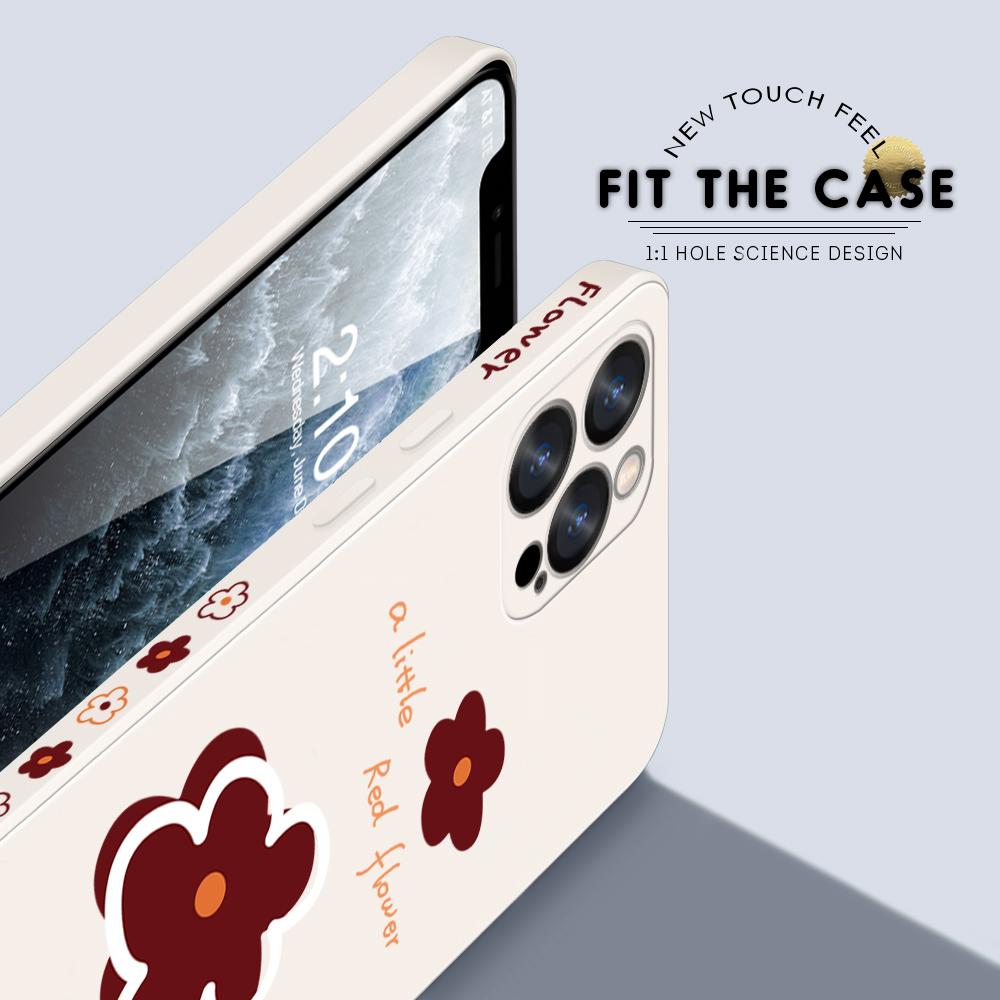 Чехол для телефона с мультяшным красочным узором, квадратный, жидкий, силикон, TPU, полное покрытие камеры, противоударный защитный чехол для Xiaomi Redmi iPhone