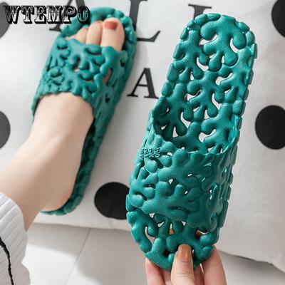 Сандалии для пар, женские летние домашние сандалии для купания в ванной комнате, нескользящая мягкая подошва для мужчин, домашние сандалии