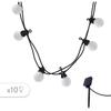Solar String Lights - LUMISKY - PARTY MILKY SOLAR - 5.70 M - 8 Modes - 10 Warm White LED Globes