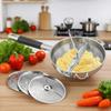 Картофелемялка Кухонный инструмент Ручная картофелемялка Измельчитель пищевой нержавеющая сталь С 3 сменными дисками для измельчения Моркови Домашний