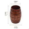 Пивная кружка в форме бочки, многофункциональная минималистская классическая чашка для чая, деревянная чашка для кофе
