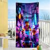 Roblox Beach Towel High Absorbency & Quick-Dry Comfortable Lightweight Suitable for Sports, Travel, Swimming, Yoga, Bathroom, Beach, And Pool