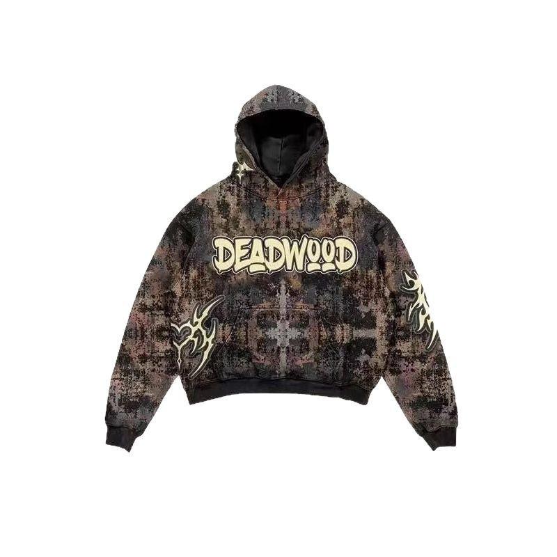Unisex Oversized Hooded Sweatshirt With 3D Print Streetwear Style Fall Casual Top
