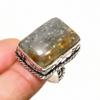 Lodolite Quartz Gemstone Handmade 925 Silver Plated Jewelry Ring Size 6