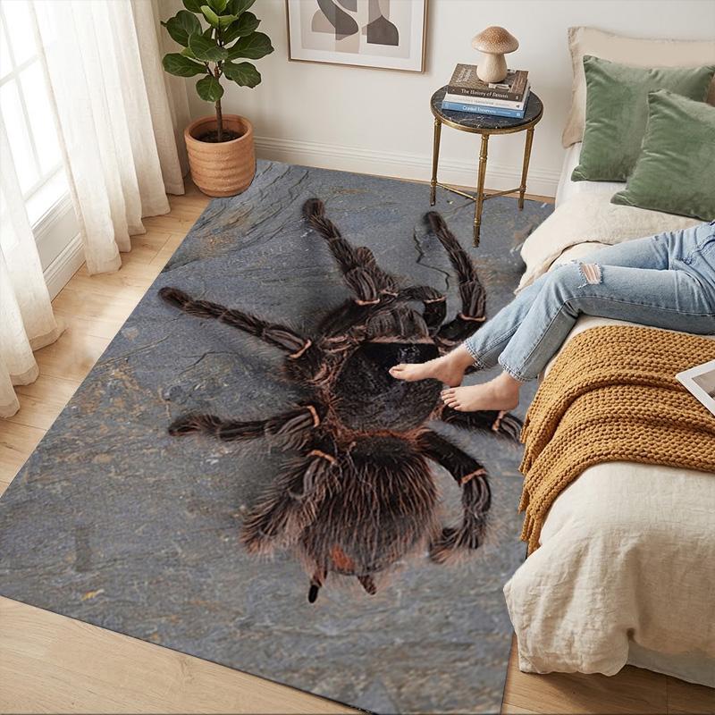 Tarantula Spider Living Room Nonslip Area Rug Soft Carpet For Bedroom Game Playroom Sofa Office Home Decor Doormat Christmas Gift C9301567