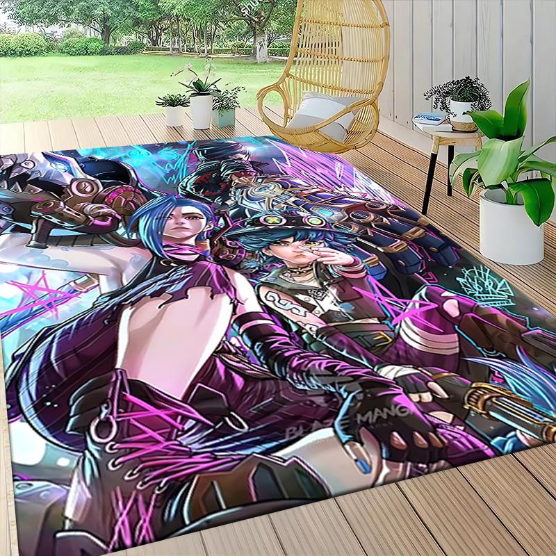 Fantasy Warrior Trio Carpet Rug Soft Washable Antislip Home Living Room Sofa Mats Personalized Christmas Rug