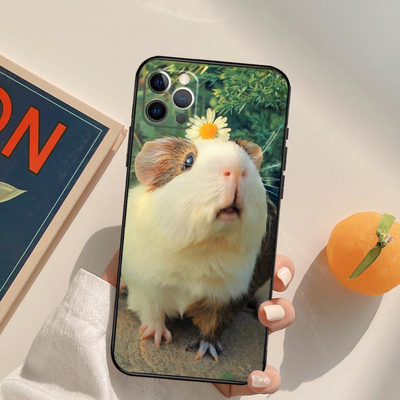 Чехол для мобильного телефона iPhone15 Mini, чехол для мобильного телефона в виде морской свинки, окрашенный в цвет анти-падения для защиты от падения руки