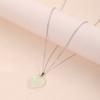 JWER New Simple Luminous Necklace Glowing Night Round Star Heart Pendant Glow In The Dark Necklace for Men Women Hallowen Gifts